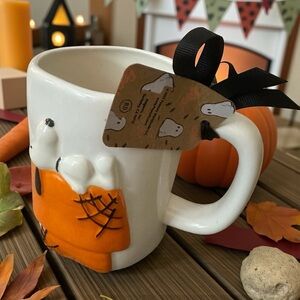 PEANUTS Snoopy and RAE DUNN‎ FALL PUMPKIN & Halloween Mug NEW